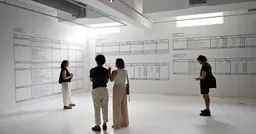 Installation view of Maintenance by Ghislaine Leung in Espai 13, Fundació Joan Miró