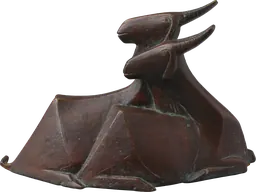 Emy Roeder, Resting Pair of Goats, 1958, bronze