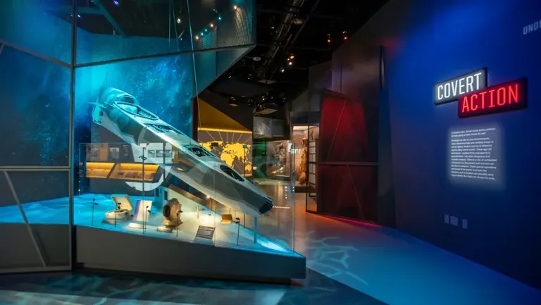 The Covert Action gallery at the International Spy Museum