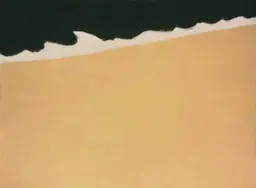 Milton Avery, Black Sea (1959), a pared-back seascape in flat bands of colour