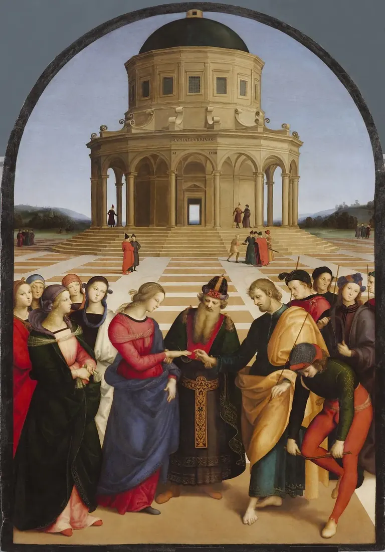 Rafael, Los desposorios de la Virgen (Sposalizio), 1504