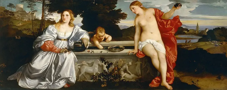 Titien, L'Amour sacré et l'Amour profane (vers 1514), Galleria Borghese