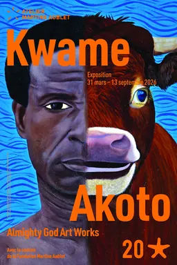 Poster for the Kwame Akoto exhibition
