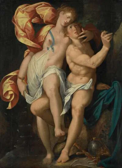 Bartholomaeus Spranger، Angelica und Medoro، معروض ضمن إعادة ترتيب Upper Gallery