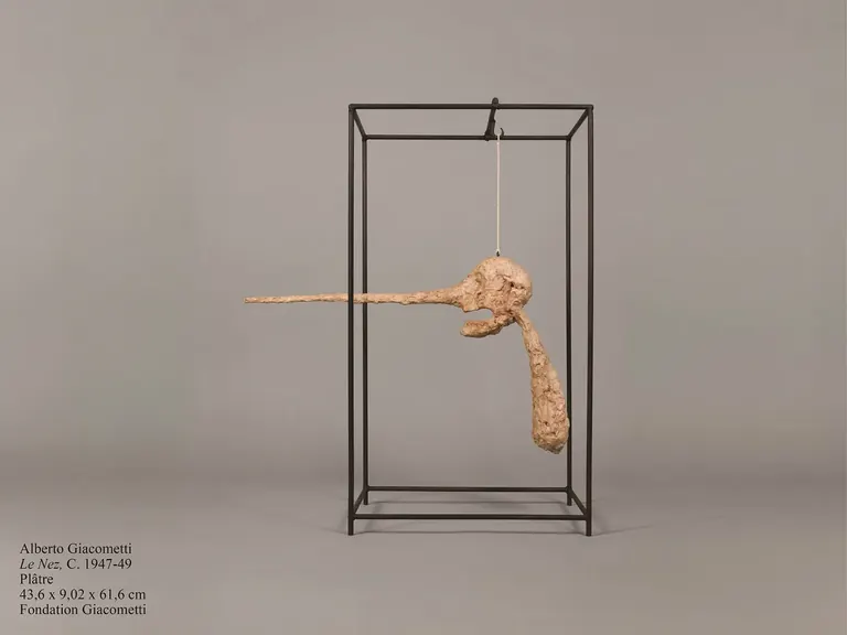Alberto Giacometti, Le Nez, vers 1947-49, plâtre, Fondation Giacometti