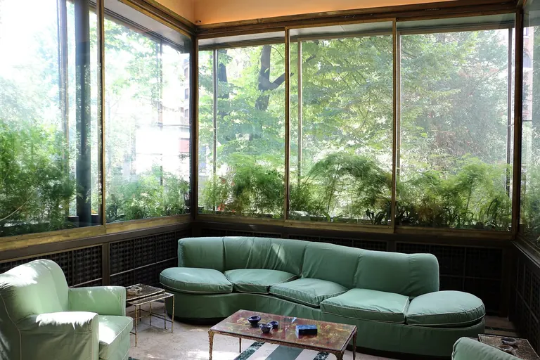 Le jardin d'hiver de la véranda à l'intérieur de la Villa Necchi Campiglio