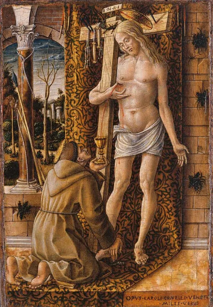 Carlo Crivelli, Saint François recueillant le sang du Christ