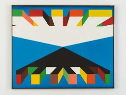 Daniel LaRue Johnson's Nations, featured in Geometries at the Studio Museum in Harlem