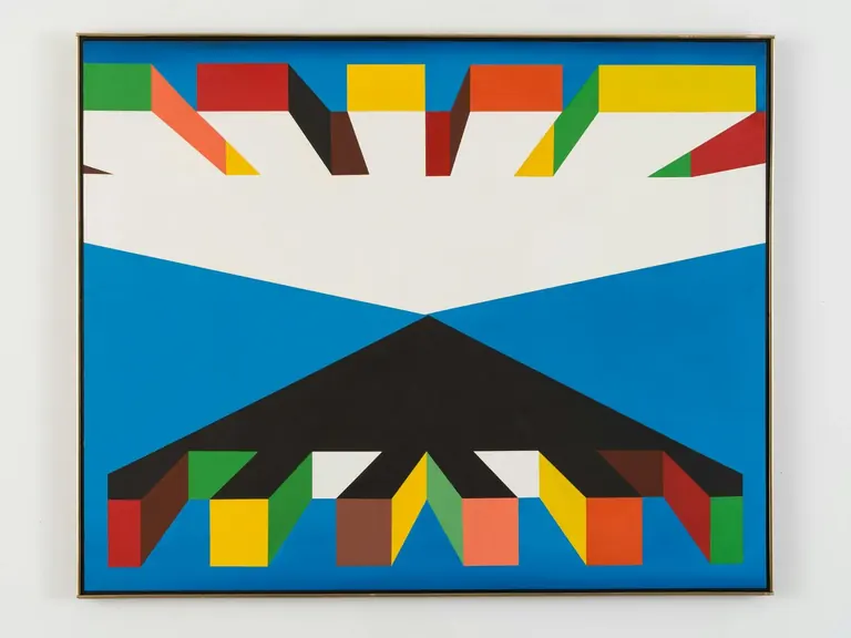 Daniel LaRue Johnson的《Nations》，参展哈莱姆工作室博物馆的“几何”（Geometries）展览