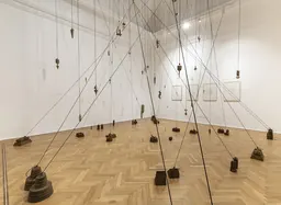 Installationsansicht von Carlos Garaicoas I giardini di Piranesi in der Galleria Continua Roma
