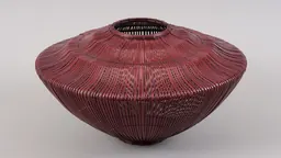 Pure Spring (2025), sculpture en bambou, rotin et laque d’Ōki Toshie