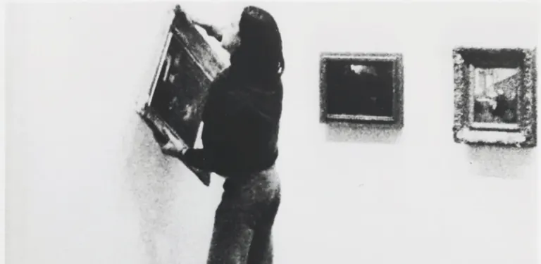 Ulay, IRRITATION – THERE IS A CRIMINAL TOUCH TO ART, detail, 1976, film still