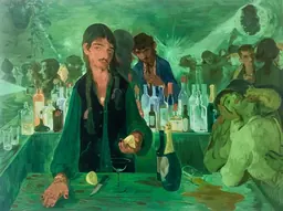 The Bar on East 13th, de Salman Toor