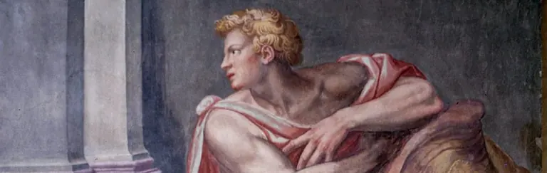 Detached fresco in the Galleria degli Affreschi