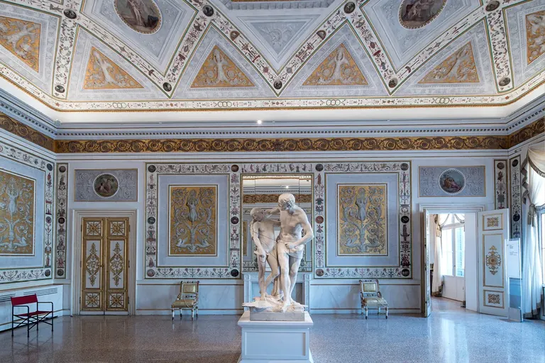 La sala de Dèdal i Ícar a les sales neoclàssiques del Museo Correr