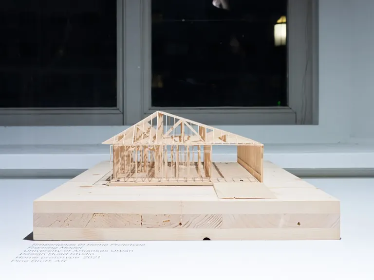Installation view of A SOUTH FORTY at the National Building Museum