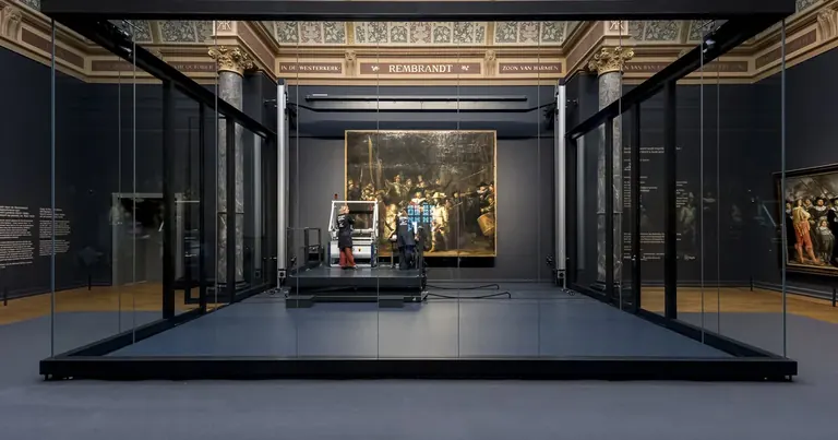 La galeria de La ronda de nit del Rijksmuseum