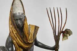 Détail de The messenger (2012) de Bharti Kher