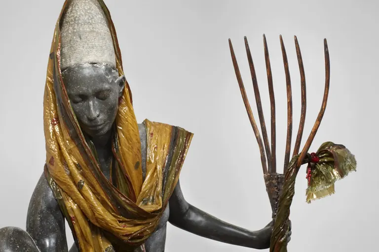 Détail de The messenger (2012) de Bharti Kher