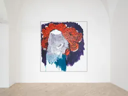 Vue de l’installation « Like Flowers We Fade » de Portia Zvavahera à la Fondazione Memmo, à Rome