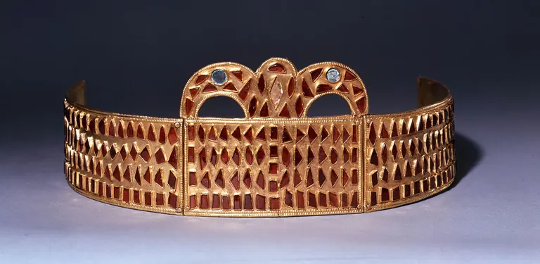 The Crown of Kerch, a garnet-inlaid gold diadem