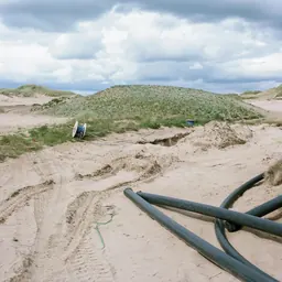 Siembra hidráulica y estabilización de dunas (Hydroseeding and Dune Stabilisation), de Alicia Bruce, en la RPS International Photography Exhibition 167