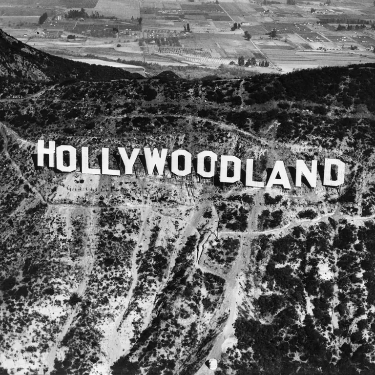 Photo historique du Hollywood Sign, vers 1924