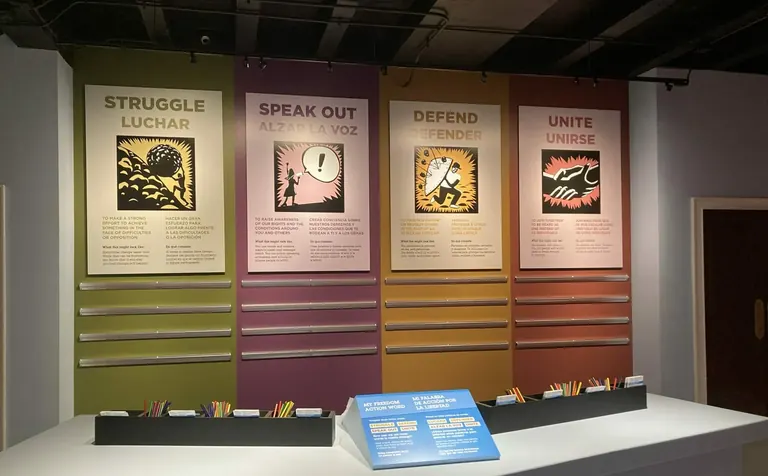 Χώρος υποδοχής της έκθεσης Facing Freedom στο Chicago History Museum