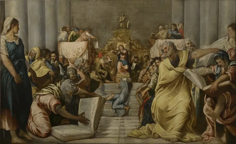 Tintoretto, Disputa di Gesu fra i dottori del tempio