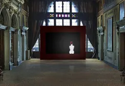 Vue de l’installation Le Tarbouche de Mouna Rebeiz au Palazzo Mocenigo