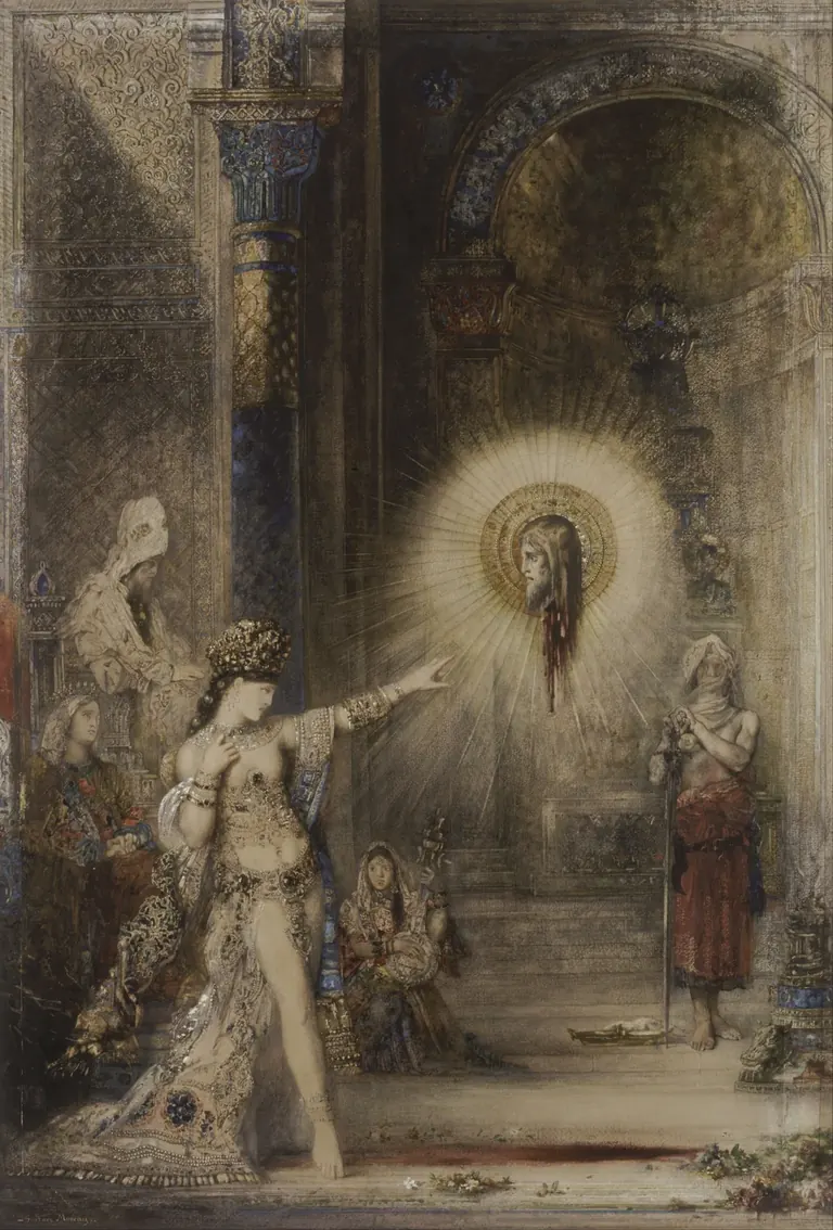 L’Apparition de Gustave Moreau, représentant Salomé et la vision de la tête de Jean le Baptiste
