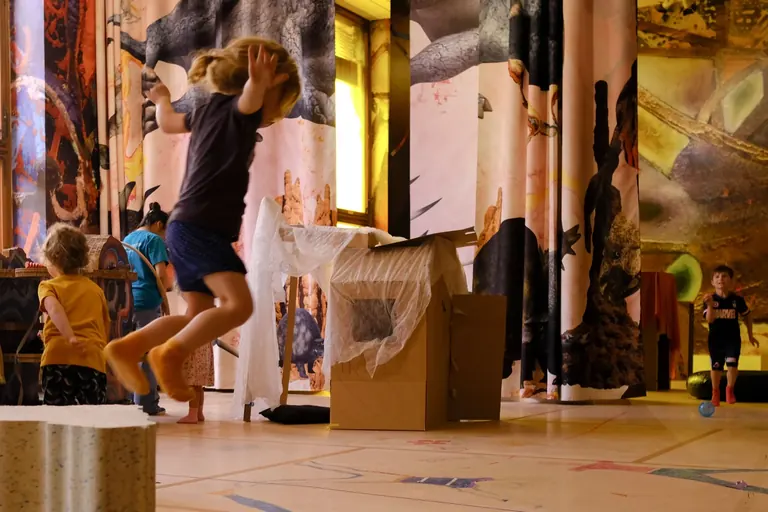 BAUBAU, Kerstin Brätsch's play space for kids at Gropius Bau