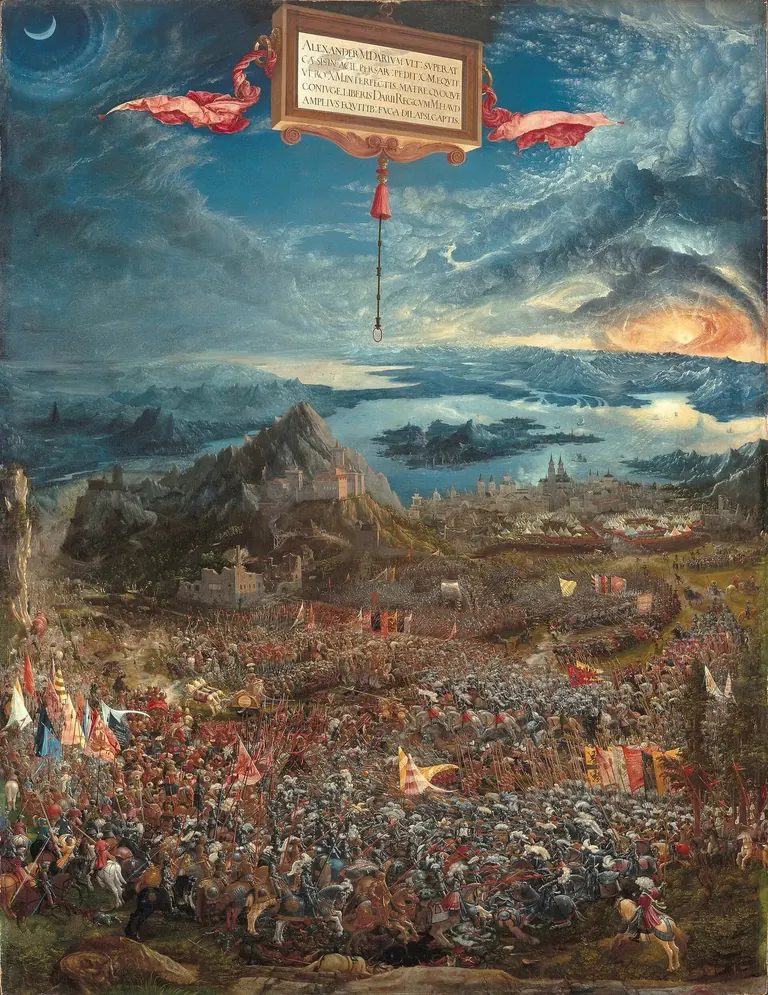 Albrecht Altdorfer, La Bataille d’Alexandre à Issos, 1529
