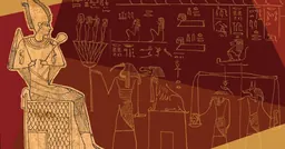 Détail d’un papyrus illustré de l’ancien Livre des morts égyptien