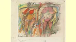 Σχέδιο του Willem de Kooning στην έκθεση Willem de Kooning Drawing