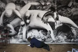 Œuvre de Dana Schutz tirée de Trouble and Appearance