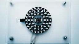 Circular LED and sensor control from the Music for a problem installation at the Museu de la Música