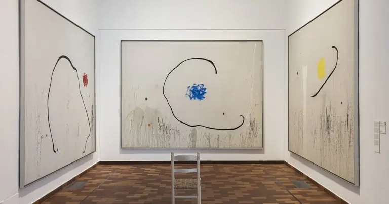 Joan Miró. Circles collection display at the Fundació Joan Miró