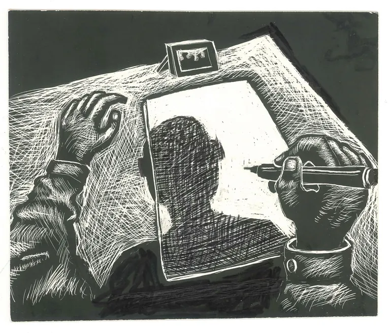 Andy Ewing, Putting Pen to Paper, n.d.