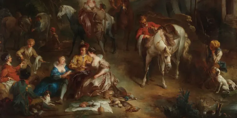 Bannière de l’exposition Liaisons françaises à l’Alte Pinakothek