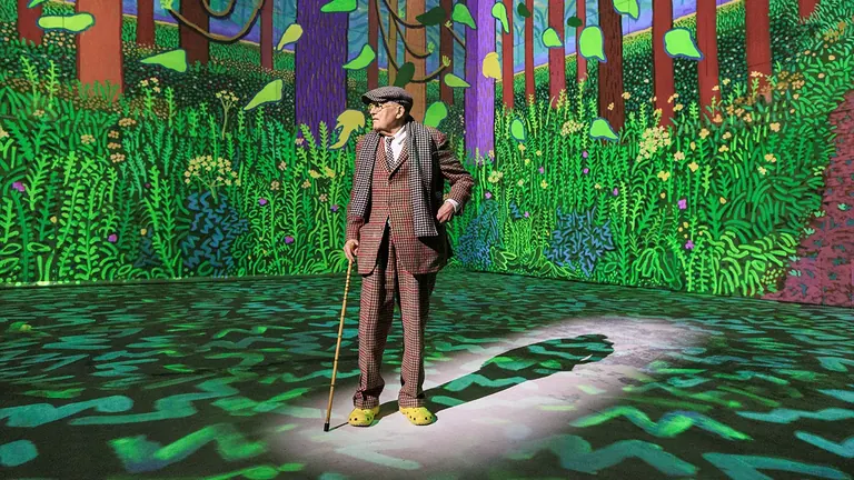 David Hockney: Bigger & Closer immersive exhibition promotional image