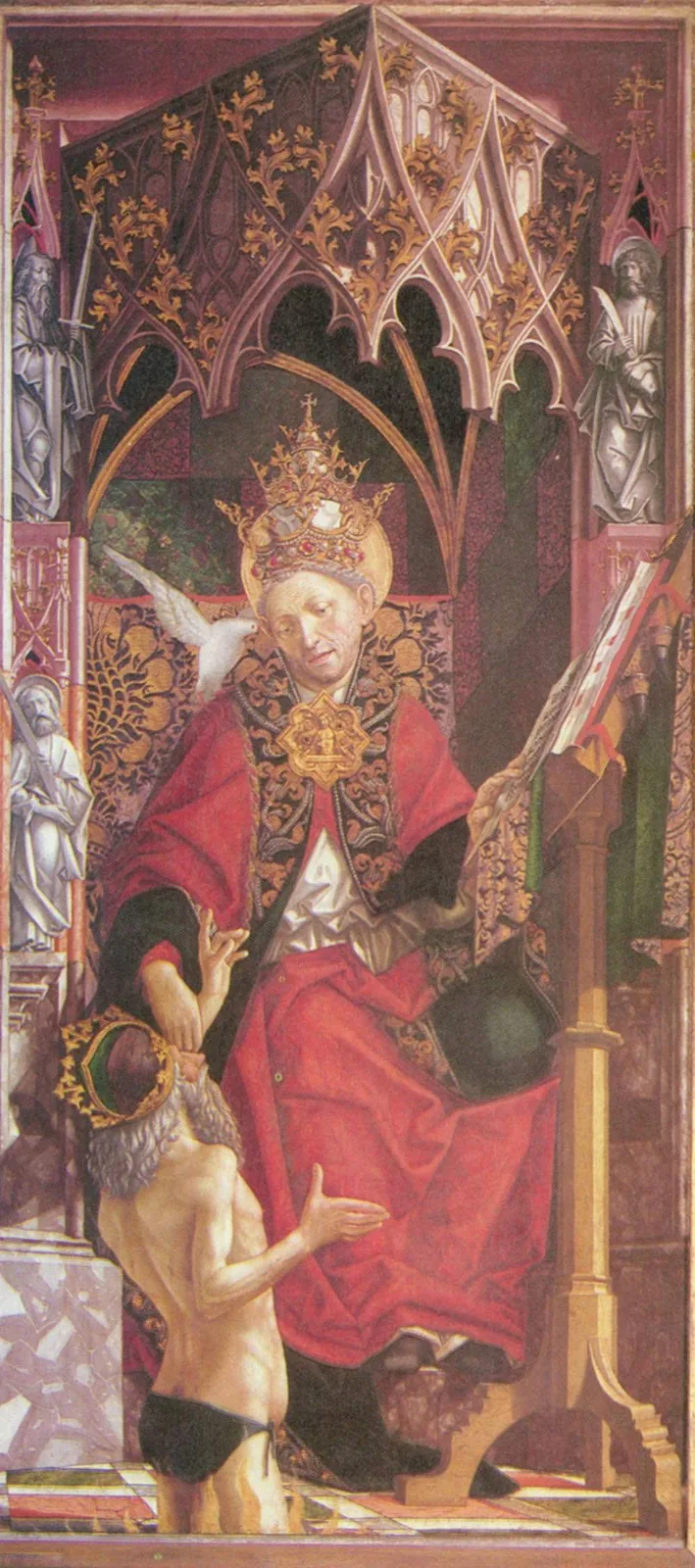 Michael Pacher, Kirchenväteraltar (Retable des Pères de l’Église), vers 1480