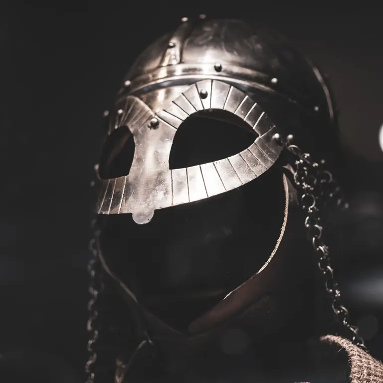 Casque viking au The Viking Museum
