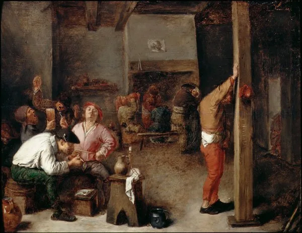 Interior d’una taverna, pintura esmentada a l’exposició de David Shrigley