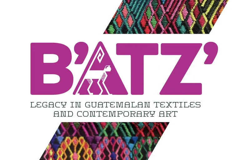 Visuel de l’identité de l’exposition B'atz: Legacy in Guatemalan Textiles & Contemporary Art