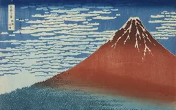 Gravat xilogràfic de Hokusai de la sèrie Thirty-six Views of Mount Fuji