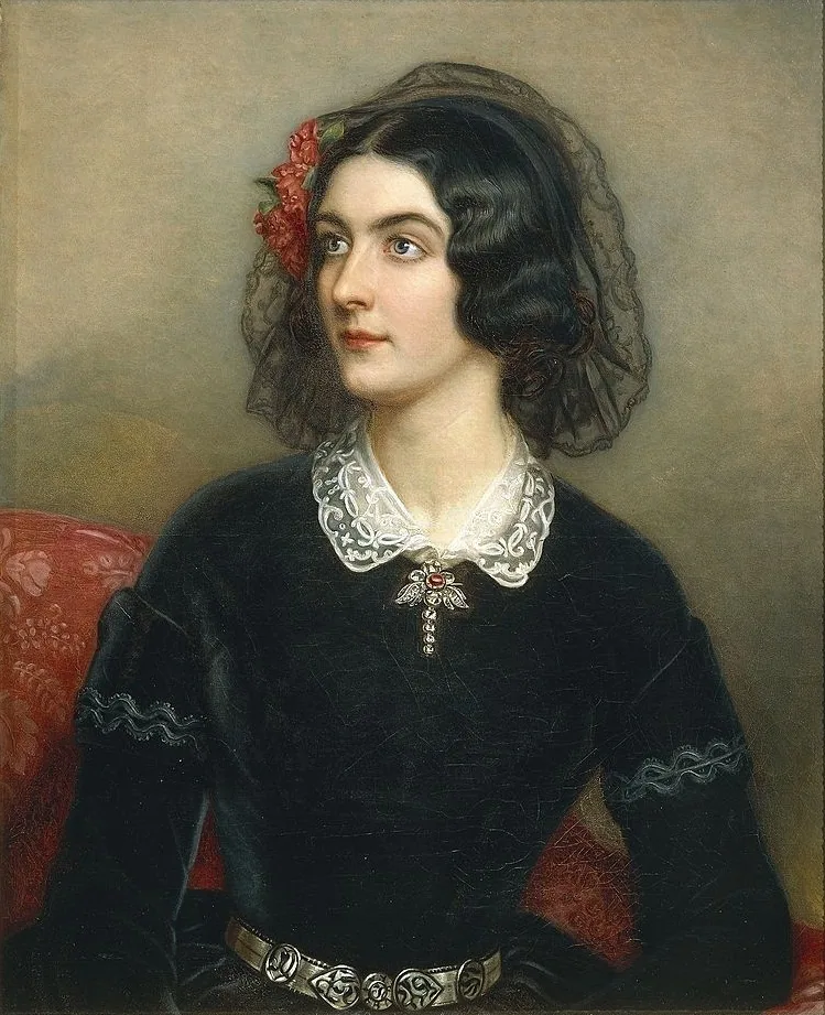 Joseph Stieler 绘制的 Lola Montez 肖像，来自宁芬堡宫“美人画廊”