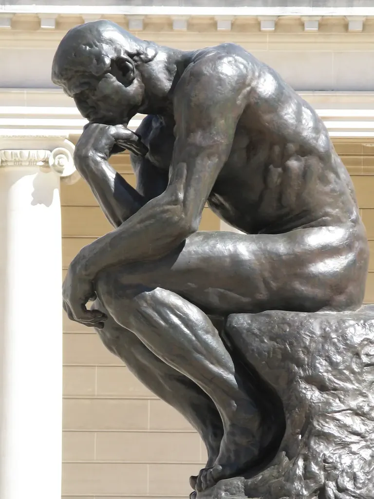 L’escultura de bronze The Thinker, de Rodin, al Court of Honor de la Legion of Honor