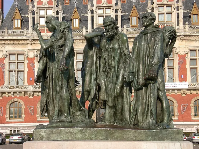 Els burgesos de Calais, grup escultòric de bronze d’Auguste Rodin