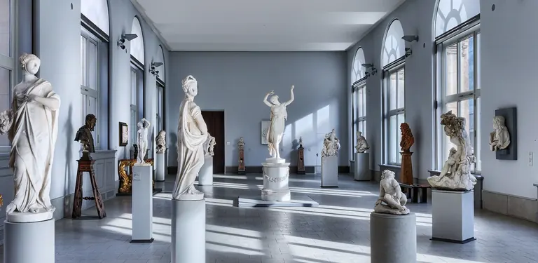 The Canova room in the Bode-Museum sculpture galleries